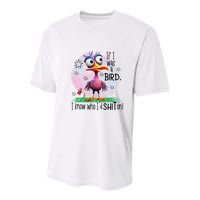 If I Was A Bird I Know Who ID Shit On Youth Performance Sprint T-Shirt