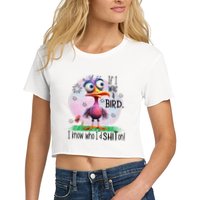 If I Was A Bird I Know Who ID Shit On Crop Top