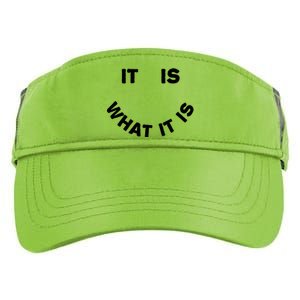 It Is What It Is Smiley Face Adult Drive Performance Visor