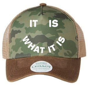 It Is What It Is Smiley Face Legacy Tie Dye Trucker Hat