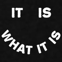 It Is What It Is Smiley Face Ladies PosiCharge Tri-Blend Wicking Tank