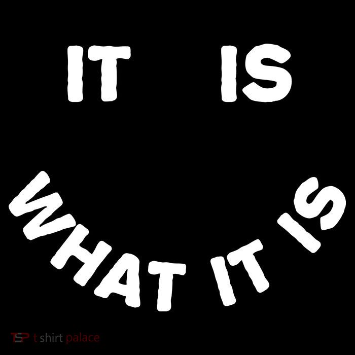 It Is What It Is Smiley Face Valucap Bio-Washed Visor