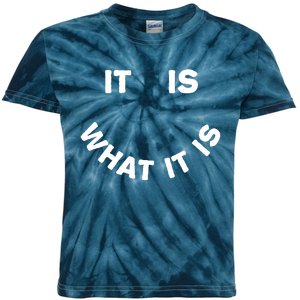 It Is What It Is Smiley Face Kids Tie-Dye T-Shirt