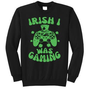 Irish I Was Gaming Gamer Game Controller Saint Patrick's Day Sweatshirt