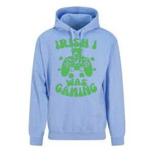 Irish I Was Gaming Gamer Game Controller Saint Patrick's Day Unisex Surf Hoodie