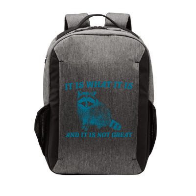 It Is What It Is And It Is Not Great Raccoon Vector Backpack