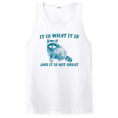 It Is What It Is And It Is Not Great Raccoon PosiCharge Competitor Tank