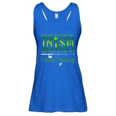 Irish I Was Fishing Shamrock Cool Gift Ladies Essential Flowy Tank