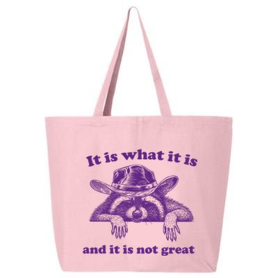 It Is What It Is And It Is Not Great Racoon Meme 25L Jumbo Tote