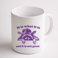 It Is What It Is And It Is Not Great Racoon Meme Mug