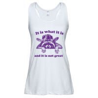 It Is What It Is And It Is Not Great Racoon Meme Ladies Essential Flowy Tank