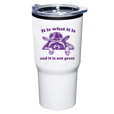 It Is What It Is And It Is Not Great Racoon Meme Tumbler