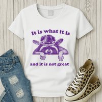 It Is What It Is And It Is Not Great Racoon Meme Womens T-Shirt