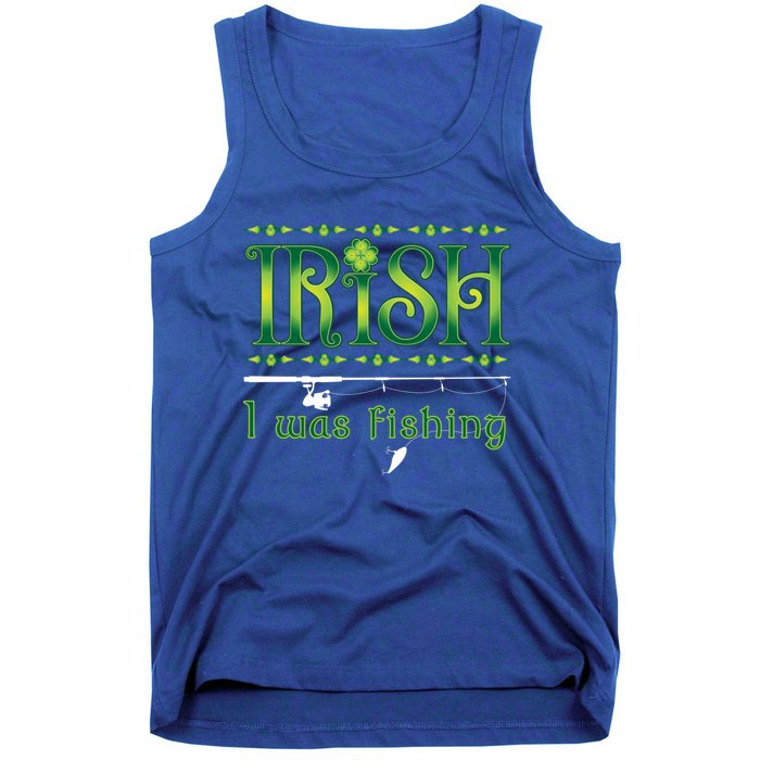 Irish I Was Fishing Shamrock Cool Gift Tank Top