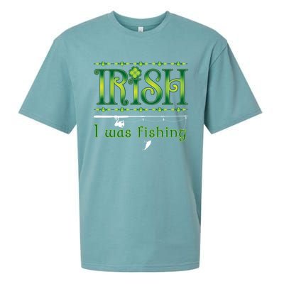 Irish I Was Fishing Shamrock Cool Gift Sueded Cloud Jersey T-Shirt