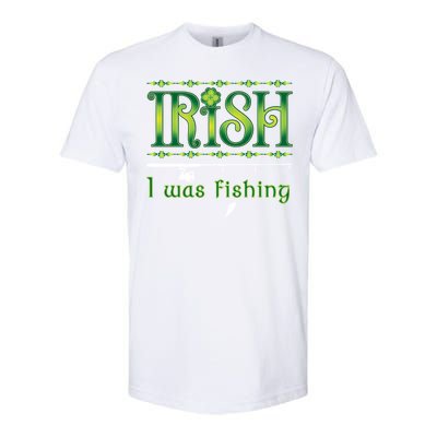 Irish I Was Fishing Shamrock Cool Gift Softstyle CVC T-Shirt