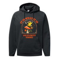 It Is What It Is And ItS Pretty Terrible Performance Fleece Hoodie