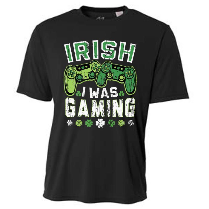 Irish I Was Gaming St Patricks Day Gamer Lucky Irish Gaming Cooling Performance Crew T-Shirt