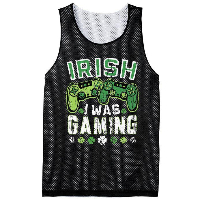 Irish I Was Gaming St Patricks Day Gamer Lucky Irish Gaming Mesh Reversible Basketball Jersey Tank