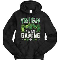 Irish I Was Gaming St Patricks Day Gamer Lucky Irish Gaming Tie Dye Hoodie