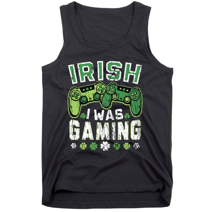 Irish I Was Gaming St Patricks Day Gamer Lucky Irish Gaming Tank Top