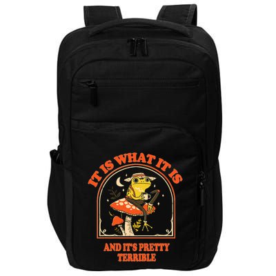 It Is What It Is And ItS Pretty Terrible Funny Design Impact Tech Backpack