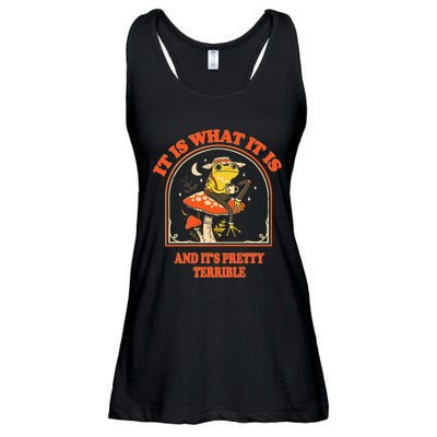 It Is What It Is And ItS Pretty Terrible Funny Design Ladies Essential Flowy Tank