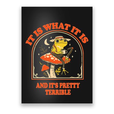 It Is What It Is And ItS Pretty Terrible Funny Design Poster
