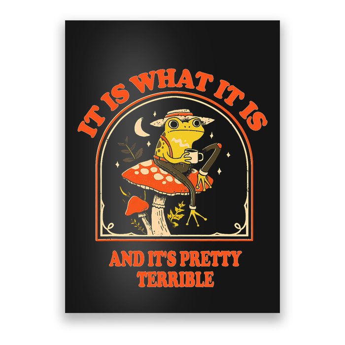 It Is What It Is And ItS Pretty Terrible Funny Design Poster