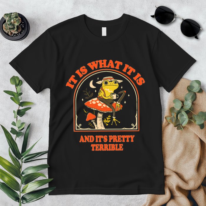 It Is What It Is And ItS Pretty Terrible Funny Design Premium T-Shirt