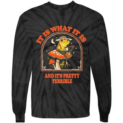 It Is What It Is And ItS Pretty Terrible Funny Design Tie-Dye Long Sleeve Shirt
