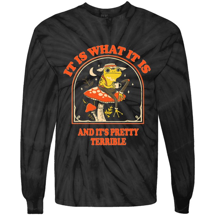 It Is What It Is And ItS Pretty Terrible Funny Design Tie-Dye Long Sleeve Shirt