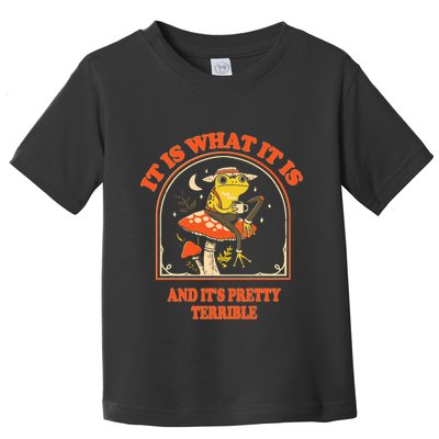 It Is What It Is And ItS Pretty Terrible Funny Design Toddler T-Shirt