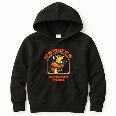 It Is What It Is And ItS Pretty Terrible Funny Design Kids Hoodie
