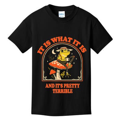 It Is What It Is And ItS Pretty Terrible Funny Design Kids T-Shirt
