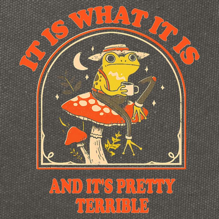 It Is What It Is And ItS Pretty Terrible Funny Design Cotton Canvas Backpack