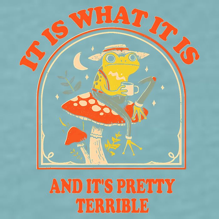 It Is What It Is And ItS Pretty Terrible Funny Design Sueded Cloud Jersey T-Shirt