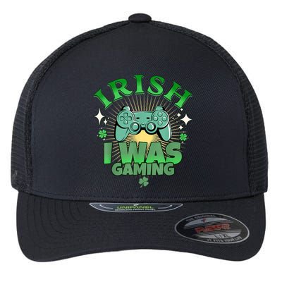 Irish I Was Gaming Funny St Patricks Day Gamer Flexfit Unipanel Trucker Cap