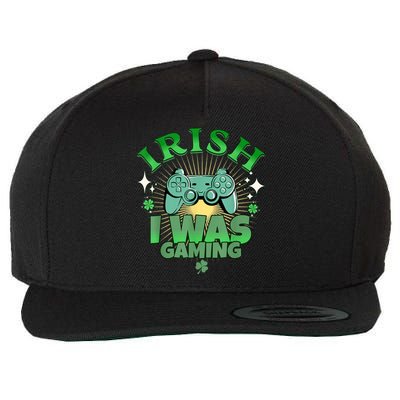 Irish I Was Gaming Funny St Patricks Day Gamer Wool Snapback Cap