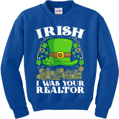Irish I Was Your Realtor St Patricks Day Lead Generation Cute Gift Kids Sweatshirt