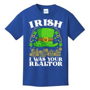 Irish I Was Your Realtor St Patricks Day Lead Generation Cute Gift Kids T-Shirt