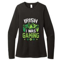 Irish I Was Gaming Funny St Patricks Day Gamer Gift Womens CVC Long Sleeve Shirt