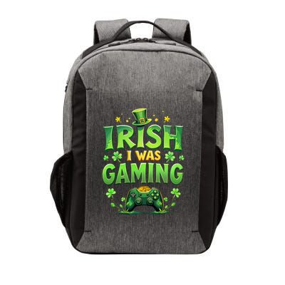 Irish I Was Gaming Funny St Patricks Day Gamer Funny Gift Vector Backpack