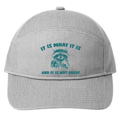 It Is What It Is And It Is Not Great 7-Panel Snapback Hat