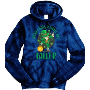 Irish I Was A Little Bit Taller, Funny St Patrick's Day Tie Dye Hoodie