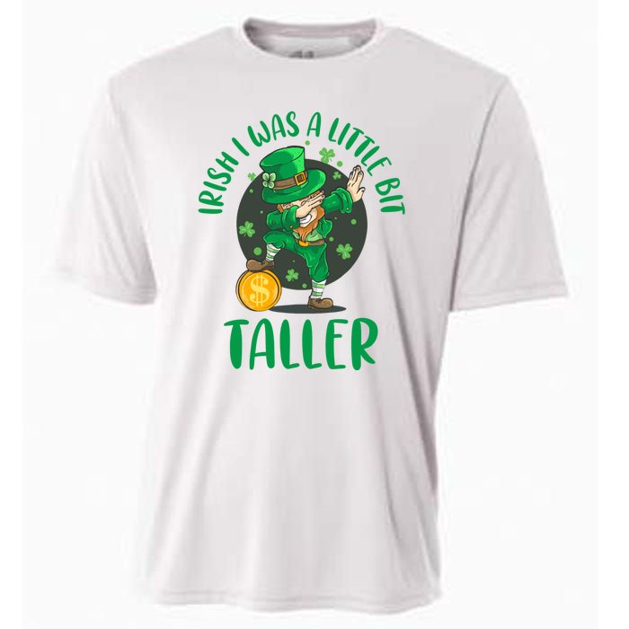 Irish I Was A Little Bit Taller, Funny St Patrick's Day Cooling Performance Crew T-Shirt