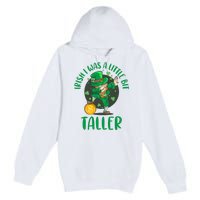 Irish I Was A Little Bit Taller, Funny St Patrick's Day Premium Pullover Hoodie