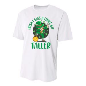 Irish I Was A Little Bit Taller, Funny St Patrick's Day Performance Sprint T-Shirt