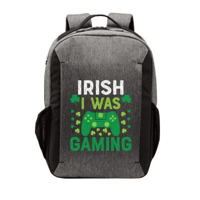 Irish I Was Gaming St Saint Patricks Day Gamer Funny Gift Vector Backpack