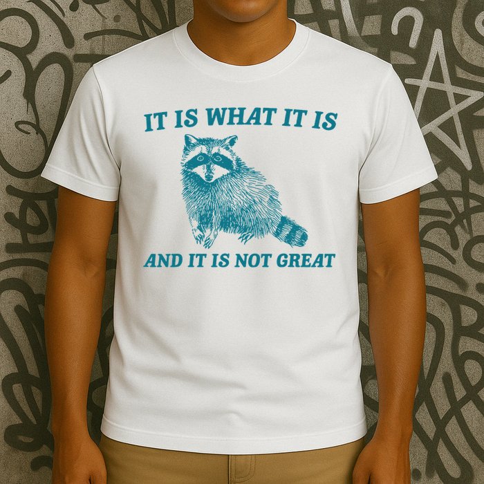 It Is What It Is And It Is Not Great Raccoon T-Shirt